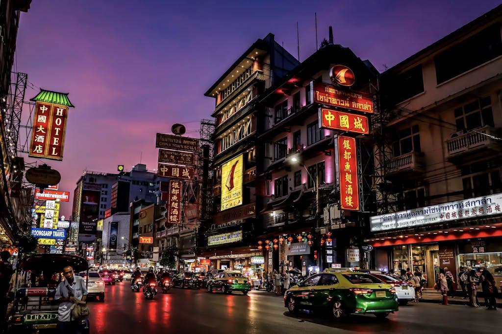 Street in Bangkok at Night